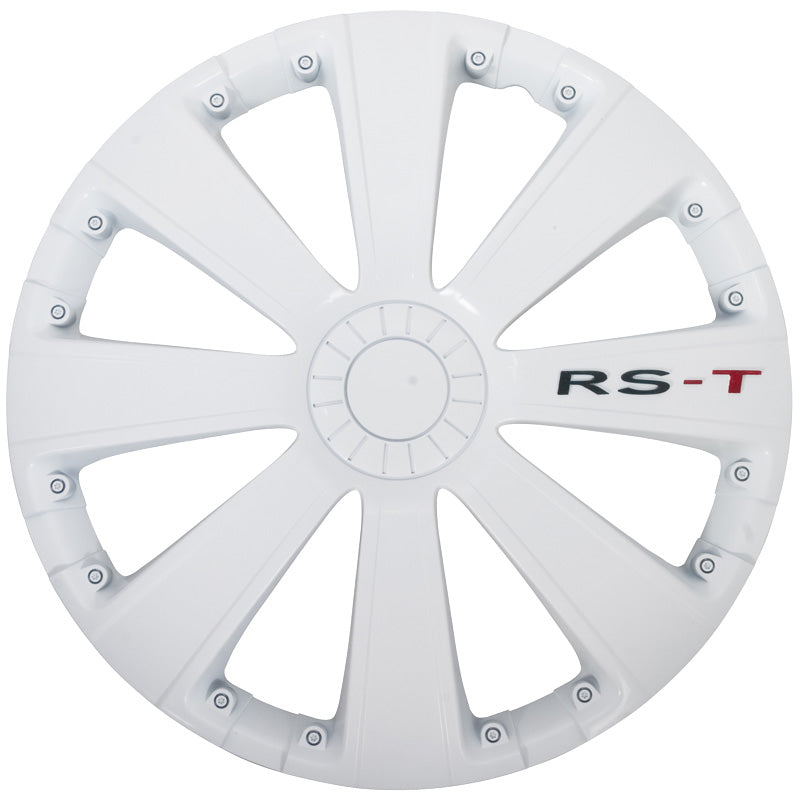 AutoStyle, Hjulkapsler, 4stk, RS-T 14-tommer white