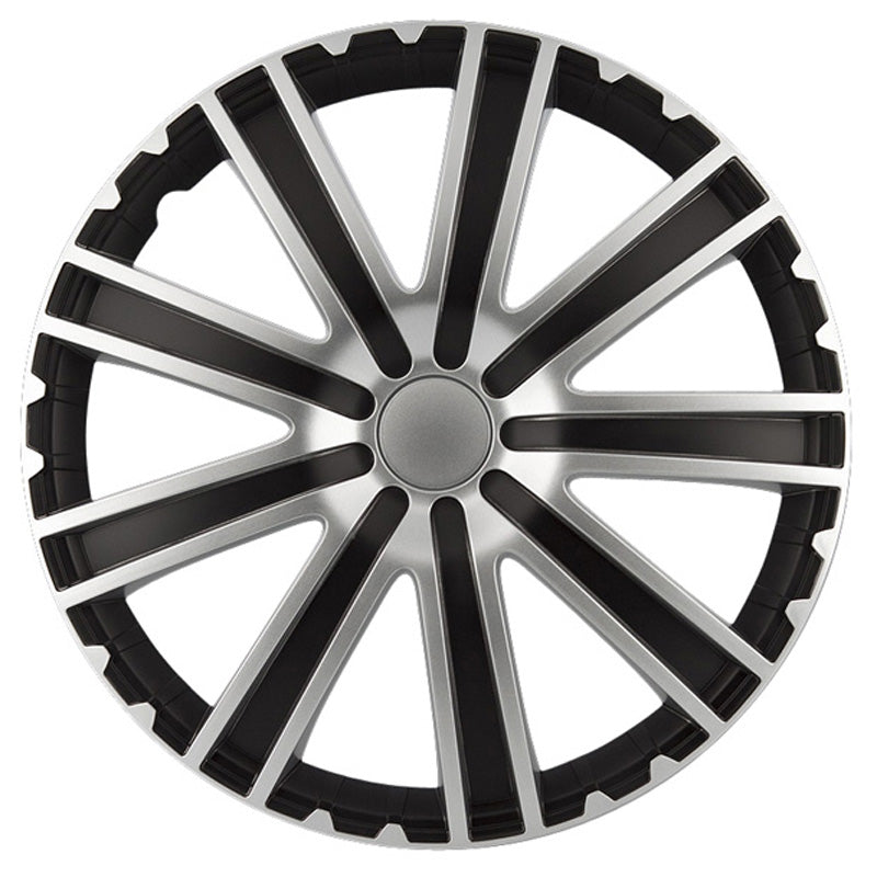 AutoStyle, Hjulkapsler, 4stk, Toro 16-tommer black/silver