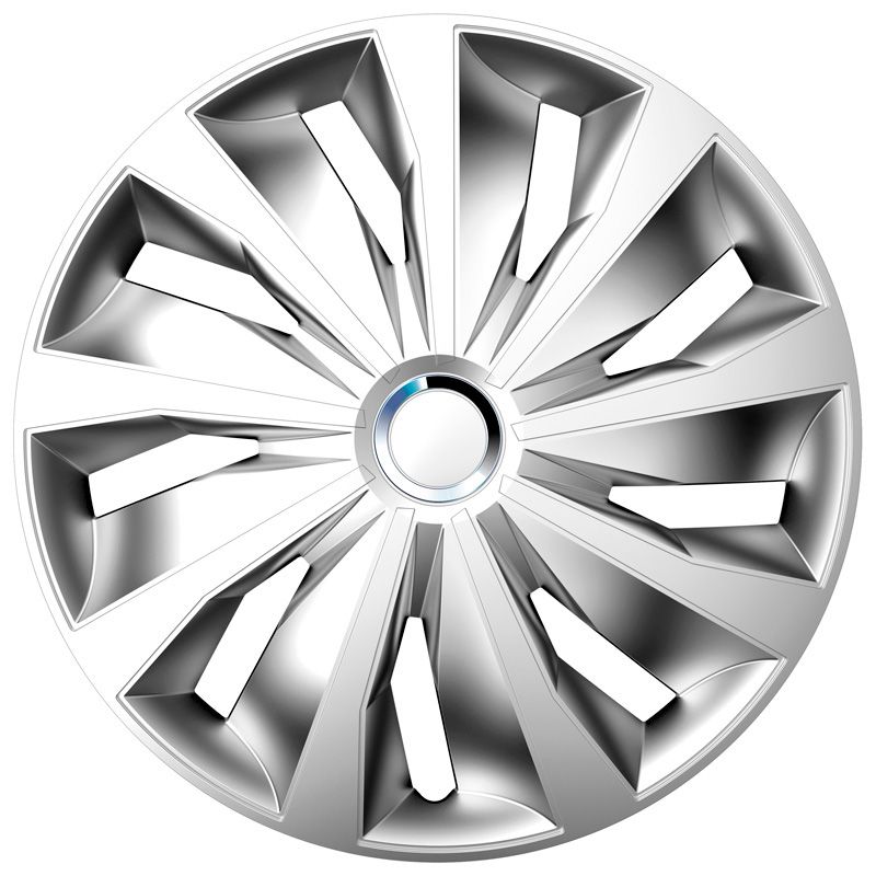 AutoStyle, Navkapslar, 4st, Grip Pro 15-tums silver