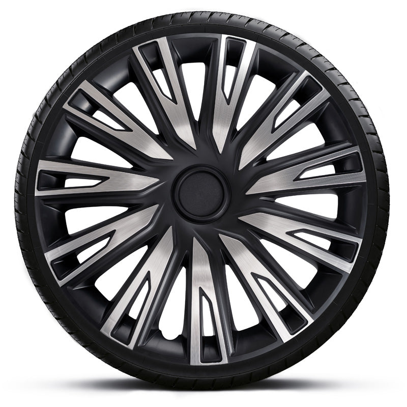 AutoStyle, Hjulkapsler, Copra alu/sort, 4 stk, 14-tommer