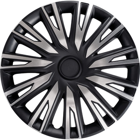 AutoStyle, Hjulkapselsæt 'Copra', Alu/Sort, 16-inch, Sæt af 4