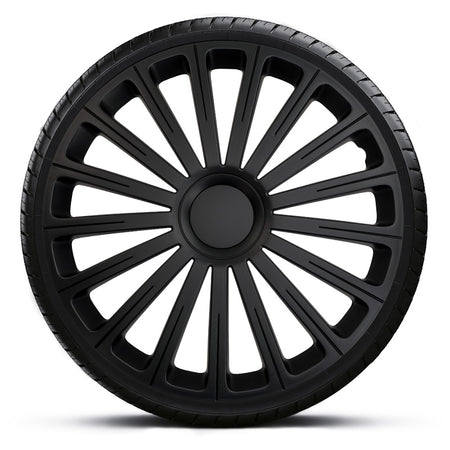 AutoStyle, Sæt af 4 hjulkapsler, 'Radical' design, 14 tommer, sort
