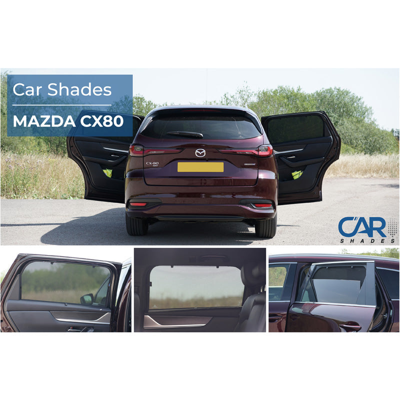 Car Shades, Solgardin, Bagsidedøre, 2-stykker, passer til Mazda CX-80 (2024-)