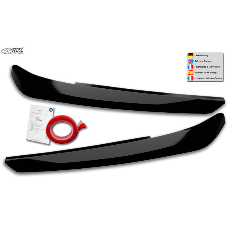 RDX RaceDesign, Ögonlock, passar Audi Q3 (F3) inkl. Sportback 2019- (ABS Gloss Black)