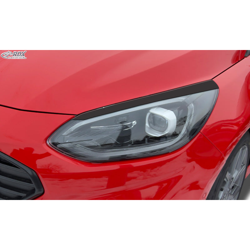 RDX, Øjenskygger, Blank sort, passer til Ford Fiësta VII Facelift (2022-2024)
