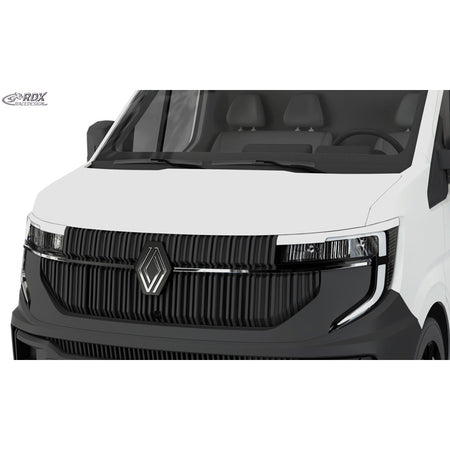 RDX, Øjenskygger, ABS Blank Hvid, passer til Renault Master IV (2024-) / Nissan Interstar (2024-)