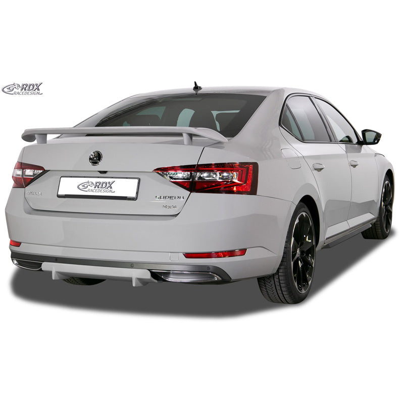 RDX RaceDesign, Bakkjol 'Diffusor U-Diff XL', passar Skoda Superb III (3V) 2015- (PU)