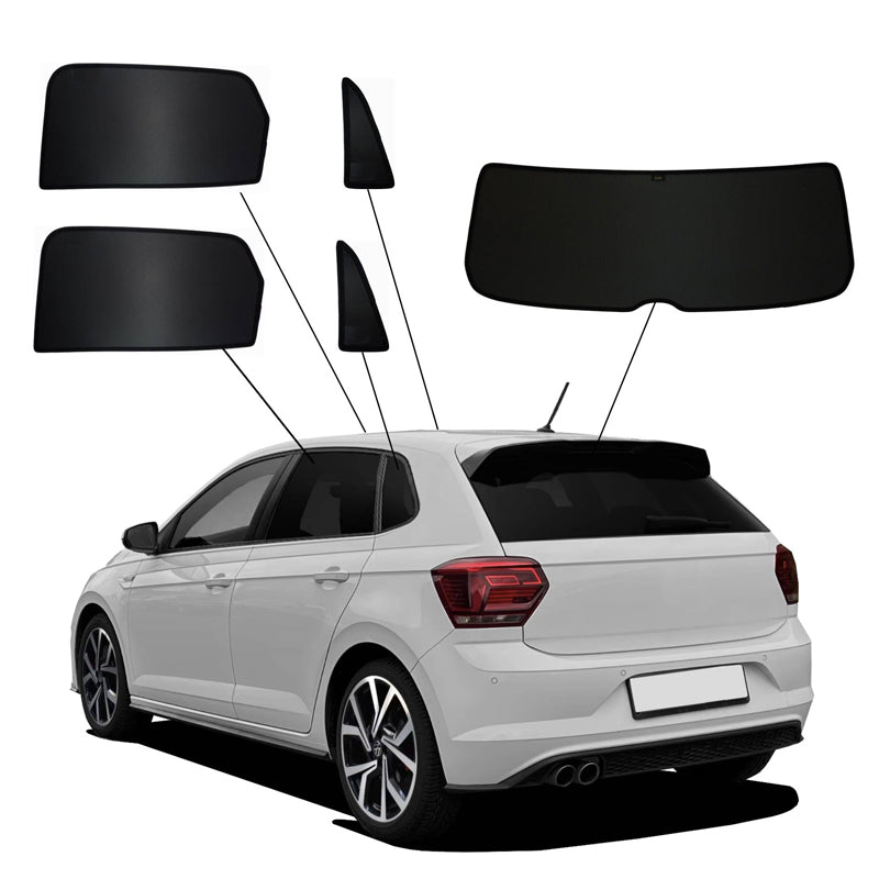 SunClip Privacy & Sun protection suitable for Volkswagen Polo VI (AW) 5-doors 2017-2021 & FL 2021-