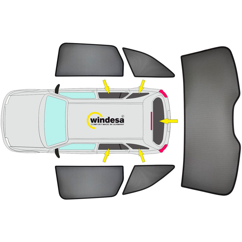 SunClip, Solgardin & Solbeskyttelse, passer til Audi Q3 Sportback (FJN) (2025-)
