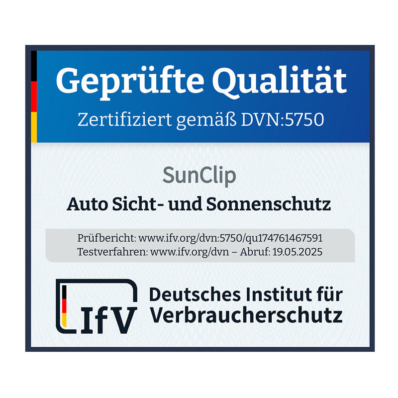 SunClip, Solgardin, passer til Volkswagen T7 Caravelle (L1) (2024-) & Ford Tourneo Custom (L1) (2023-) uden videregående ruder