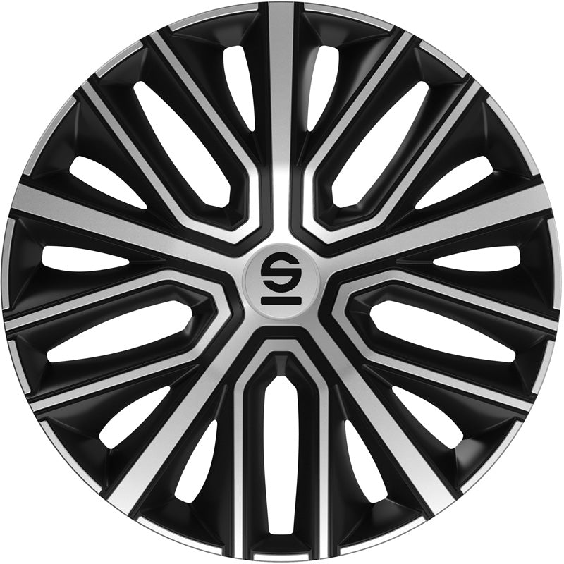 Sparco Wheel Covers Modena - 14-inch - Black/Silver - Set of 4 pieces