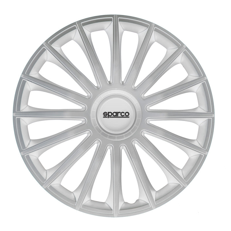 Sparco, Navkapslar, 4 st, Treviso - 16-tums - Silver