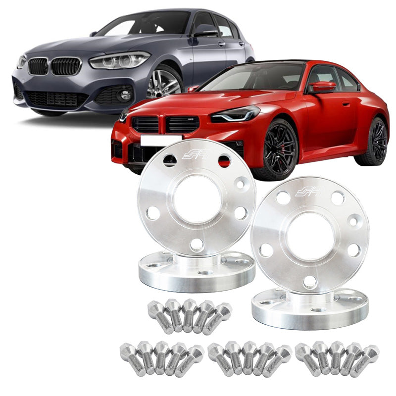 Simoni Racing Aluminium Wheel Spacer Kit - 2x16mm(FA) - 2x20mm(RA) (Hub 72,6mm) including wheel bolts - suitable for BMW various