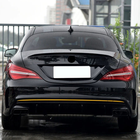 AutoStyle, Bagspoiler, ABS Blank Sort, passer til Mercedes CLA C117 Coupe (2013-2019)