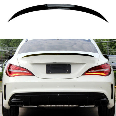 AutoStyle, Bagspoiler, ABS Blank Sort, passer til Mercedes CLA C117 Coupe (2013-2019)