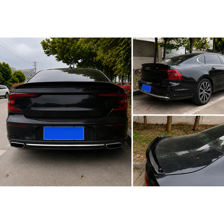 AutoStyle, Bagspoiler, ABS Blank Sort, passer til Volvo S90 II Facelift (2020-)