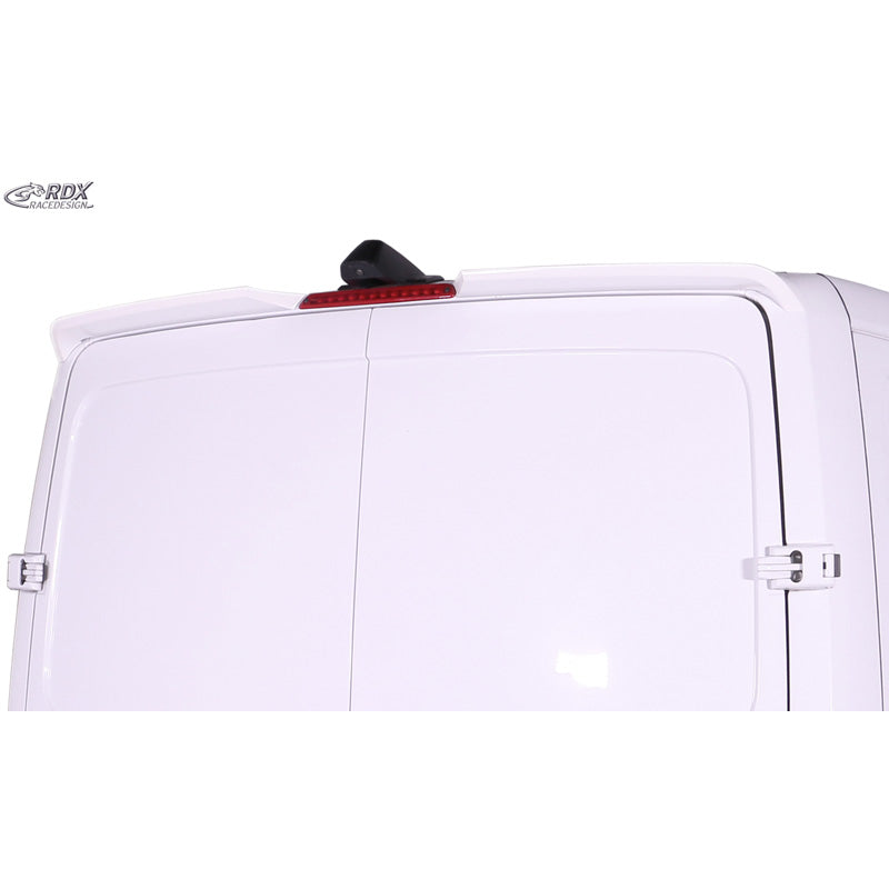 RDX Racedesign Roof spoiler suitable for Volkswagen Crafter (H1) 2006-2016 & Mercedes Sprinter (H1) 2006-2018 & 2018- (with 2 barn doors) (PU)