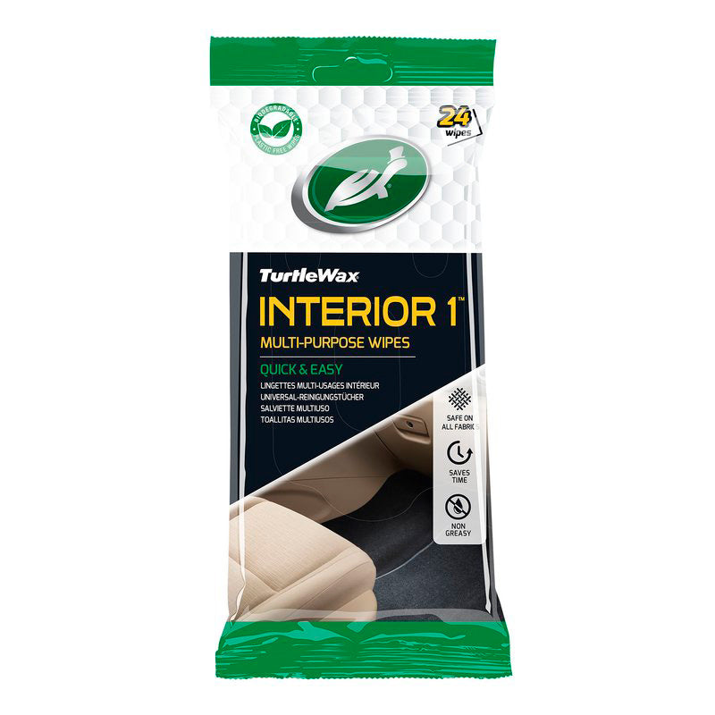 Turtle Wax 54094 Interior 1 Cleaning Wipes 24 pieces