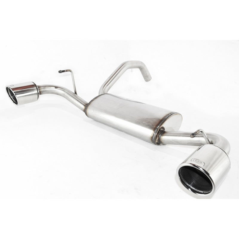 Ulter Sport, Dubbelt sportavgassystem, rostfritt stål, passar Fiat 500 Abarth 1.4i T 99kW 2008- 90mm