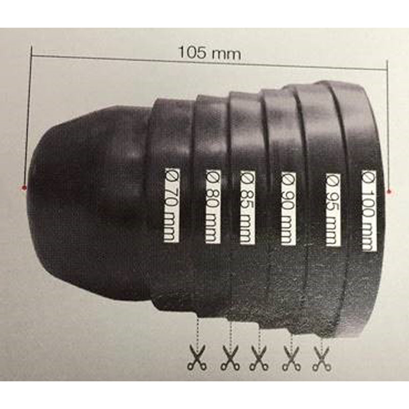 Universal Headlight Duct Cover for installation of HID-Xenon or LED Bulbs - 1 piece